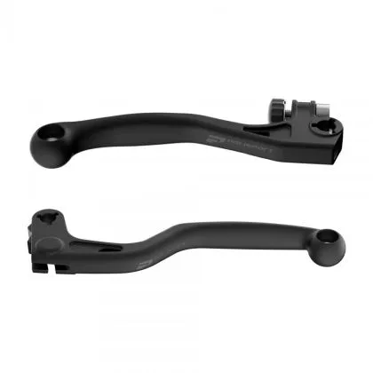 Set of unbreakable levers POLISPORT HONDA CR 125/250 R 2004-07. Black