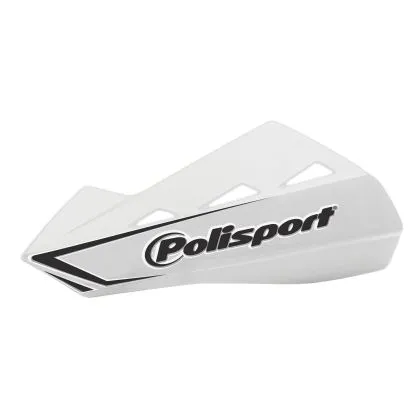Apărătoare ghidon POLISPORT QWEST UNIVERSAL WHITE - PLASTIC