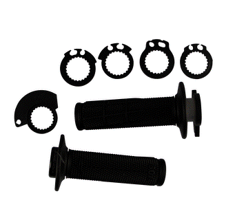 Motocross grips PROGRIP 708 Lock-On Locking BLACK