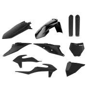 Full Plastic MX Replica Kit POLISPORT for KTM SX/ SX-F/ XC/ XC-F - 2019-21 BLACK