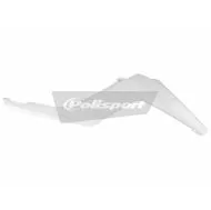 Top plastic radiator cover Polisport GAS GAS EC / EC-E / EC-F - 2012-17 White