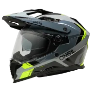 Enduro helmet O'NEAL D-SRS NOMAD BLAC/GRAY/NEON YELLOW V.26