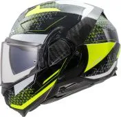 Flip-up motorcycle helmet LS2 FF910 ADVANT II ASTRAL H-V YELLOW