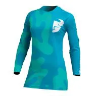 Γυναικεία φανέλα μοτοκρός THOR Γυναικείο SECTOR DISGUISE TEAL/AQUA