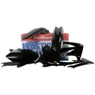 Kit plastic MX POLISPORT pentru HONDA CRF250R - 2014-17 / CRF450R - 2012-16 Negru