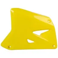 Plastic radiator covers Polisport Suzuki RM85 - 2002-21 Yellow OEM Color