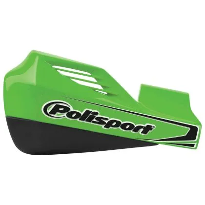 POLISPORT MX ROCKS handlebar protector - UNIVERSAL GREEN/BLACK / PLASTIC