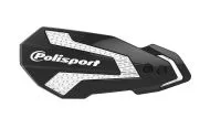 Handlebar protectors POLISPORT MX FLOW KX250F 20/22 KX450F 19/22 BLACK\WHITE