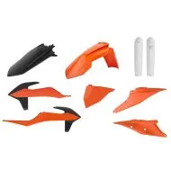 Polisport Full Plastic Enduro Kit for KTM EXC/ EXC-F/XC-W/ XCF-W-2020-21 Orange/Black/White