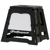 Polisport foldable motorcycle stand - black/white