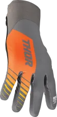 Mănuși de motocross THOR AGILE SOLID GREY/ORANGE