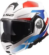 Flip-up motorcycle helmet LS2 FF901 ADVANT X NOVA WHITE BLUE