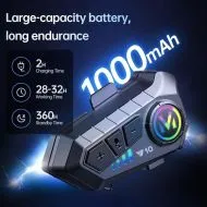 Интерком за мотоциклет Bluetooth слушалка за моторна каска