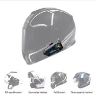 Интерком за мотоциклет Bluetooth слушалка за моторна каска