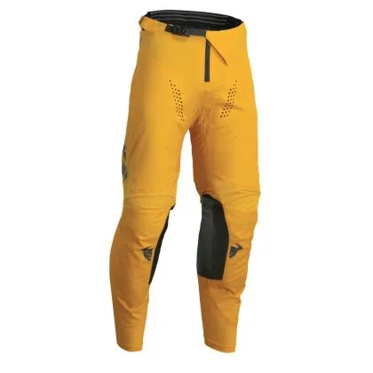 Motocross breeches THOR PULSE MONO DARK GRAY/YELLOW