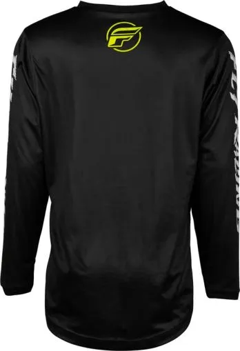 Children's motocross blouse FLY RACING F-16 Riding - Black/Neon Green/Light Grey