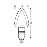 Motorcycle indicators FOCAL CHROME- 90067