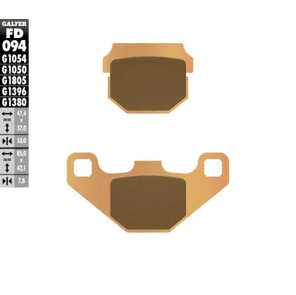 Предни/Задни мото накладки Galfer SINTERED SCOOTER FD094G1380