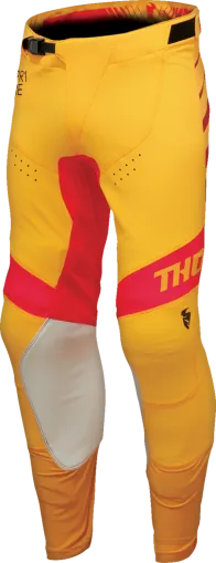 Motocross breeches THOR PRIME ANALOG YELLOW/RED