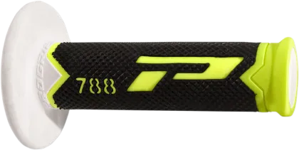 Motocross grips PROGRIP TRIPPLE Density 788 YELLOW/BLACK/WHITE