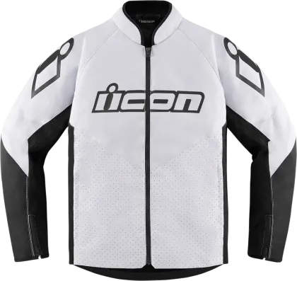 Geaca textila moto ICON HOOLIGAN CE WHITE
