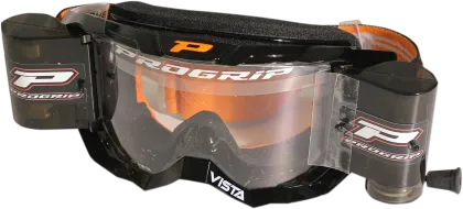 Ochelari Motocross PROGRIP 3303 Vista BLACK SISTEM Roll-Off