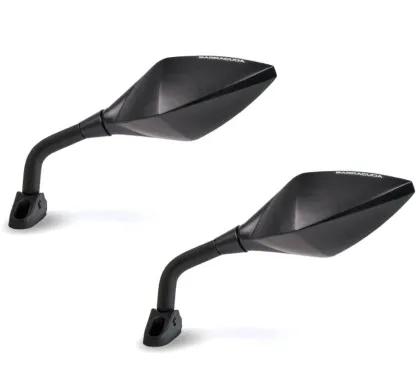 Motorcycle mirrors BARRACUDA RACE BLACK MATT