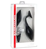 Motorcycle mirrors BARRACUDA RACE BLACK MATT
