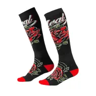 Thermal socks O'NEAL PRO MX ROSES BLACK/RED