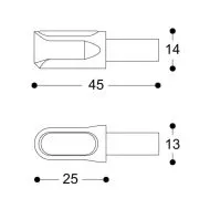 Ένδειξη μοτοσικλέτας LED BARRACUDA M-LED B-LUX