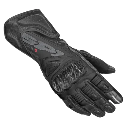 Дамски кожени мото ръкавици SPIDI STR-6 Black