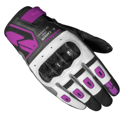 Дамски мото ръкавици SPIDI G-CARBON Black/Fuchsia