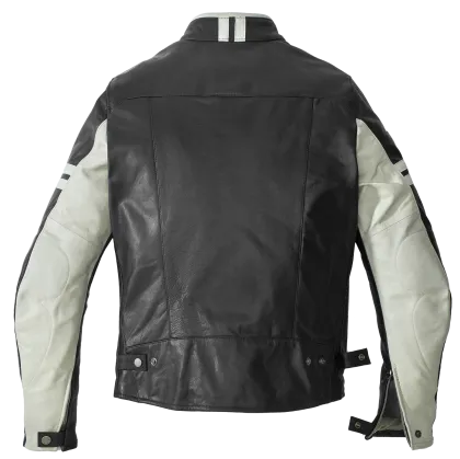 Geacă moto din piele SPIDI VINTAGE Ice/Negru