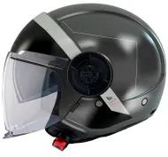 SCOOTER HELMET MT VIALE 68 UNIT MATT BLACK/GREY