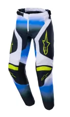 Pantaloni motocross copii ALPINESTARS RACER PUSH BLACK/WHITE