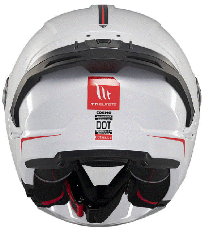 Scooter helmet MT COSMO SV SOLID A0 GLOSS WHITE