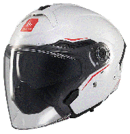 Κράνος σκούτερ MT COSMO SV SOLID A0 ΓΥΑΛΙΣΤΙΚΟ ΛΕΥΚΟ