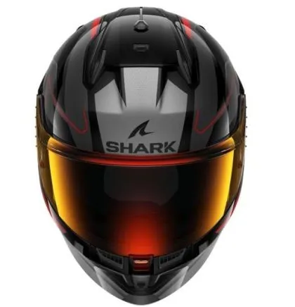 Κράνος SHARK D-SKWAL 3 SIZLER ΜΑΥΡΟ/ΓΚΡΙ/ΚΟΚΚΙΝΟ