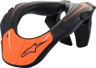 Παιδικό προστατευτικό γιακά ALPINESTARS NECK SUPPORT ΜΑΥΡΟ/ΠΟΡΤΟΚΑΛΙ