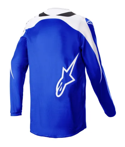 Motocross Jersey Alpinestars Fluid Narin ΜΠΛΕ/ΛΕΥΚΟ