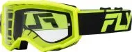 Motocross Goggles FLY RACING Focus 24 Black/Hi-Vis - Clear Lens