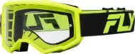Motocross Goggles FLY RACING Focus 24 Black/Hi-Vis - Clear Lens