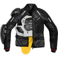 Υφασμάτινο μπουφάν μοτοσικλέτας SPIDI TECH ARMOR Μαύρο