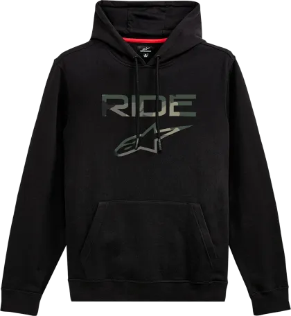 Motorcycle sweatshirt ALPINESTARS HOODIE RIDE CAMO BLACK