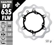 Плаващ преден спирачен диск Galfer WAVE FLOATING (C. STEEL) DF635FLW