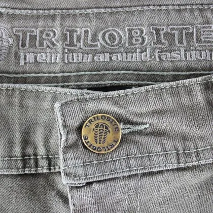 Γυναικείο τζιν μοτοσυκλέτας TRILOBITE 661 PARADO REGULAR FIT ΓΚΡΙ
