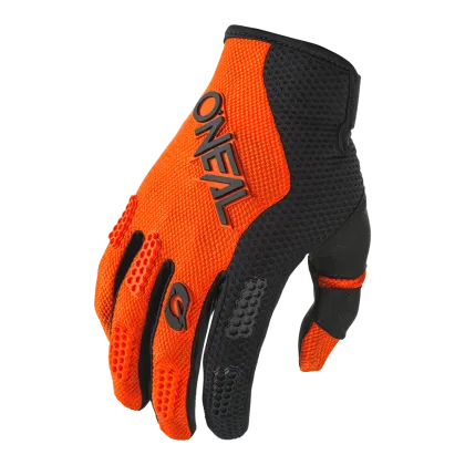 Children's motocross gloves O'NEAL ELEMENT RACEWEAR BLACK/ORANGE V.24