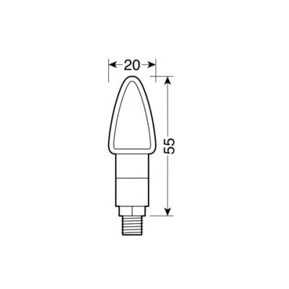 φλας LED ATOM BLACK – 90101