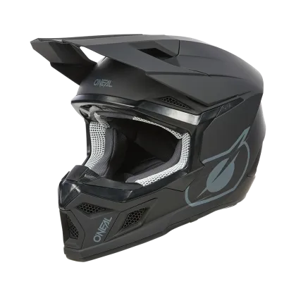 Children's motocross helmet O'NEAL 3SERIES SOLID BLACK V.24