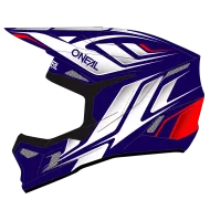 Детска мотокрос каска O'NEAL 3SERIES VERTICAL BLUE/WHITE/RED V.24